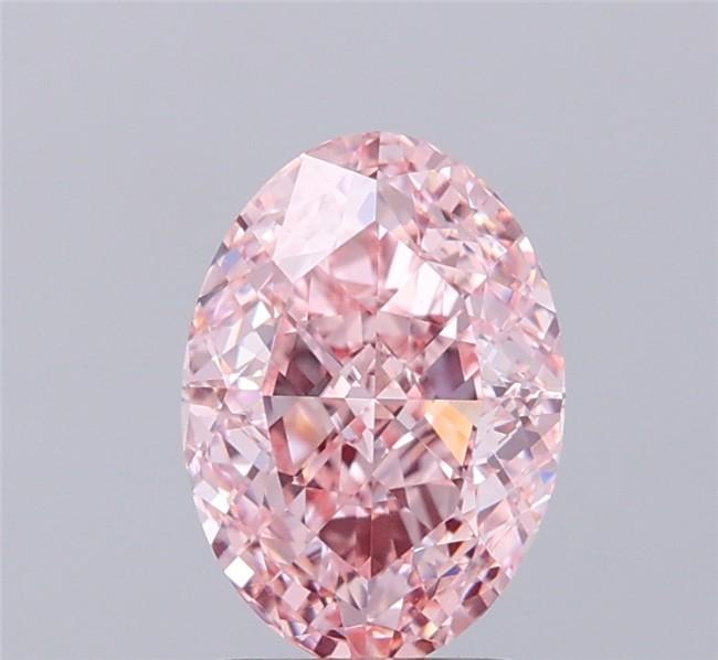 2.24 Ct. Fancy Intense Pink Oval Lab Grown Diamond