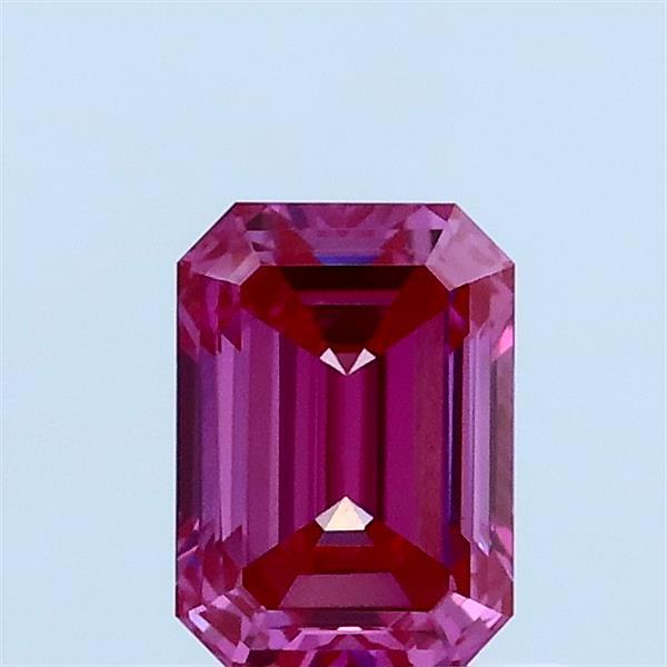 0.74 Ct. Fancy Vivid Pink Emerald Lab Grown Diamond