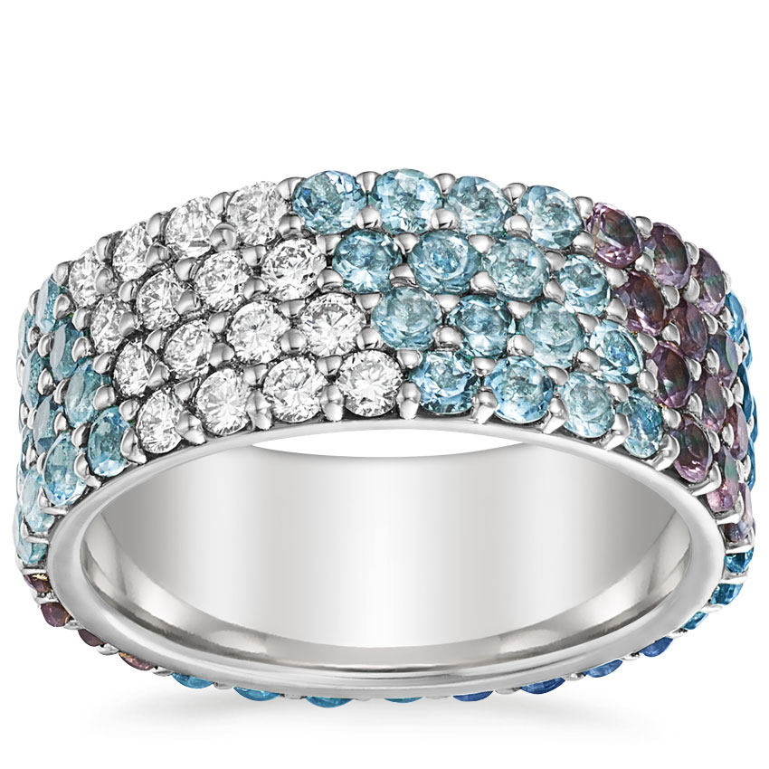 Rose gold diamond engagement ring with surprise diamond details