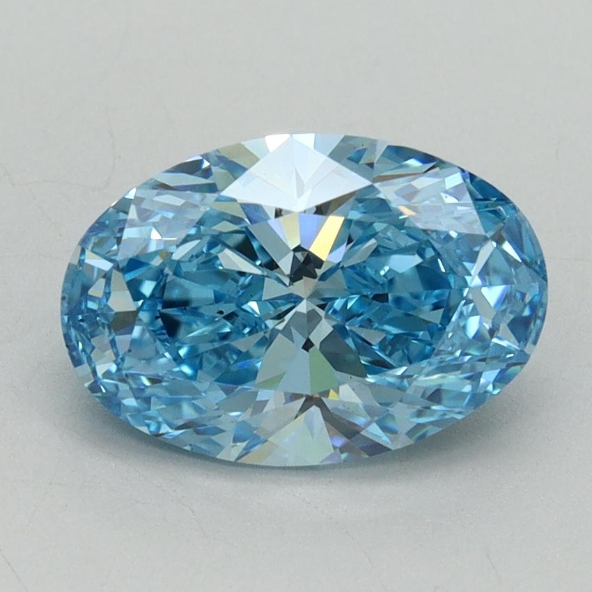 2.01 Ct. Fancy Vivid Blue Oval Lab Grown Diamond