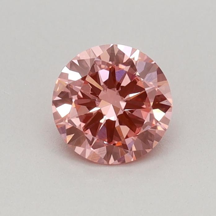 0.35 Ct. Fancy Vivid Pink Round Lab Grown Diamond