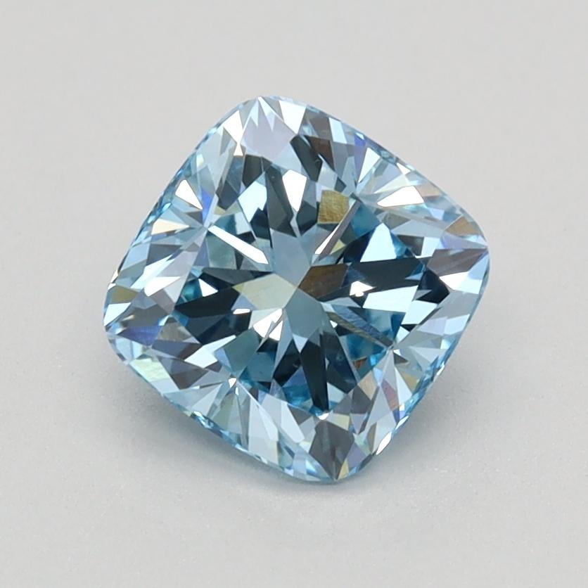 1.07 Ct. Fancy Vivid Blue Cushion Lab Grown Diamond