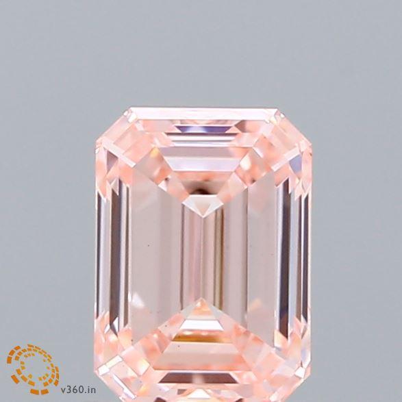 1.18 Ct. Fancy Intense Pink Emerald Lab Grown Diamond