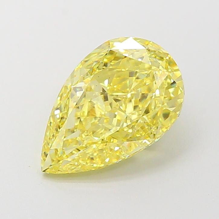 3.01 Ct. Fancy Intense Yellow Pear Lab Grown Diamond