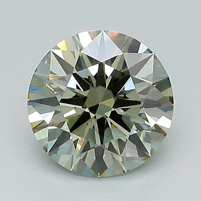 1.16 Ct. Fancy Intense Green Round Lab Grown Diamond