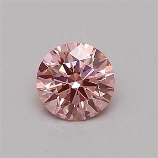 0.36 Ct. Fancy Vivid Pink Round Lab Grown Diamond