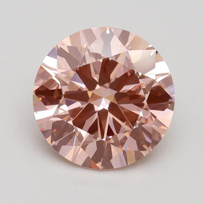 2.00 Ct. Fancy Intense Pink Round Lab Grown Diamond
