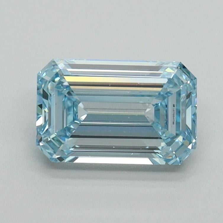 1.02 Ct. Fancy Intense Blue Emerald Lab Grown Diamond