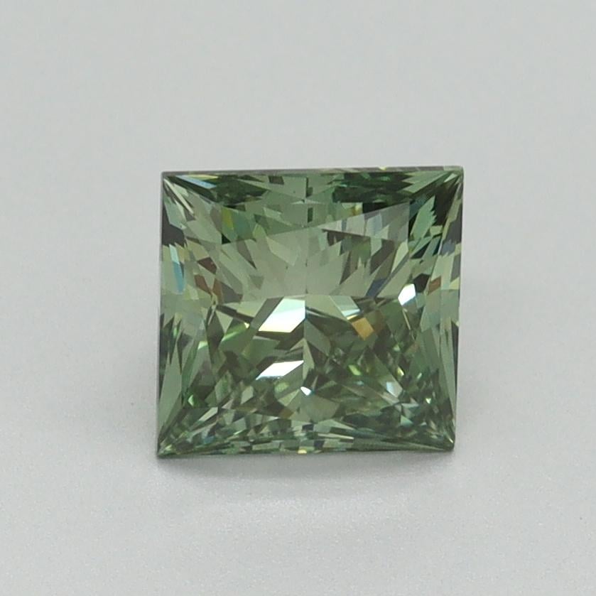 1.13 Ct. Fancy Vivid Pacific Green Princess Lab Grown Diamond