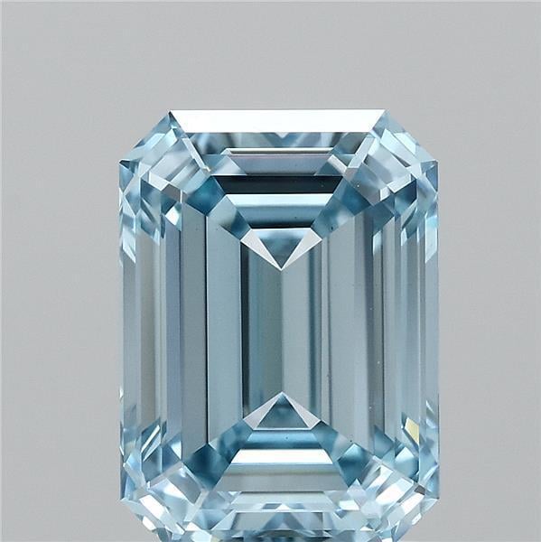 2.00 Ct. Fancy Vivid  Blue Emerald Lab Grown Diamond