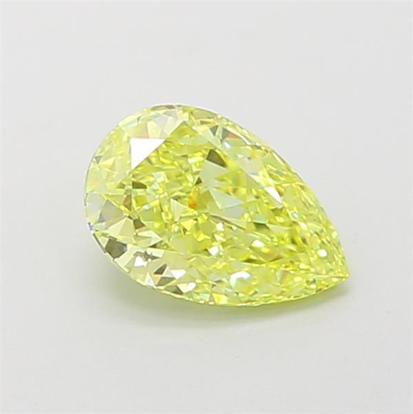 1.01 Ct. Fancy Vivid  Yellow Pear Lab Grown Diamond