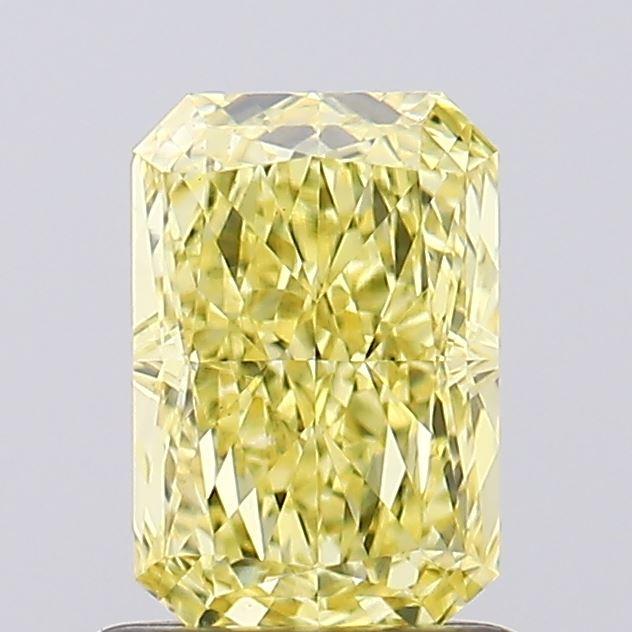 1.06 Ct. Fancy Vivid Yellow Radiant Lab Grown Diamond