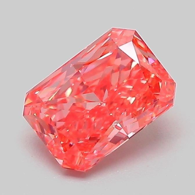 1.07 Ct. Fancy Vivid  Pink Radiant Lab Grown Diamond