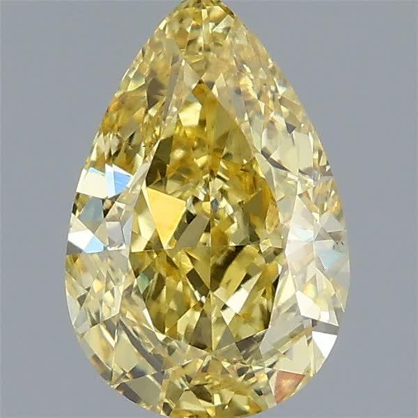 1.99 Ct. Fancy Intense  Yellow Pear Lab Grown Diamond