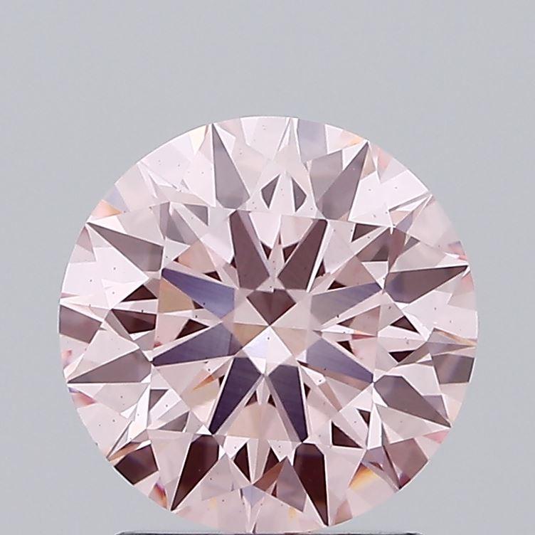 2.05 Ct. Fancy Intense Pink Round Lab Grown Diamond