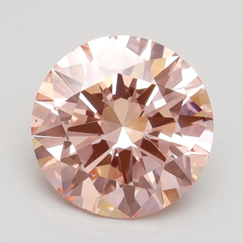 2.30 Ct. Fancy Intense Pink Round Lab Grown Diamond