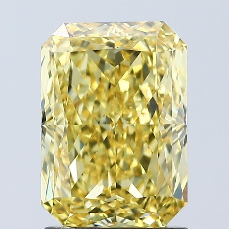 2.05 Ct. Fancy Vivid Yellow Radiant Lab Grown Diamond