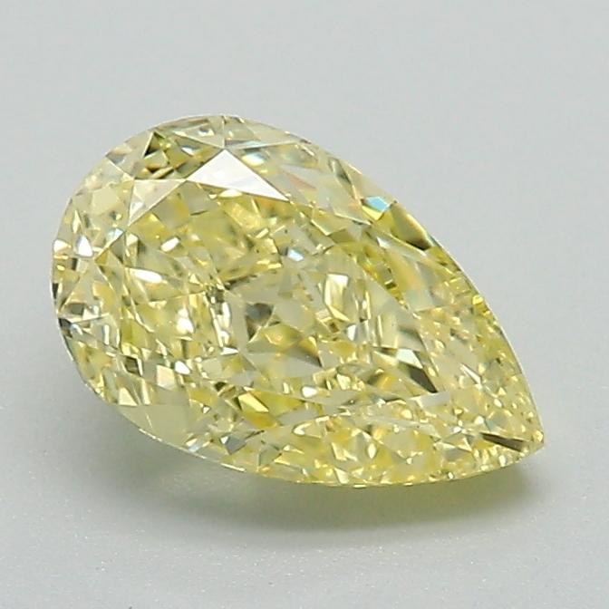 1.12 Ct. Fancy Intense Yellow Pear Lab Grown Diamond