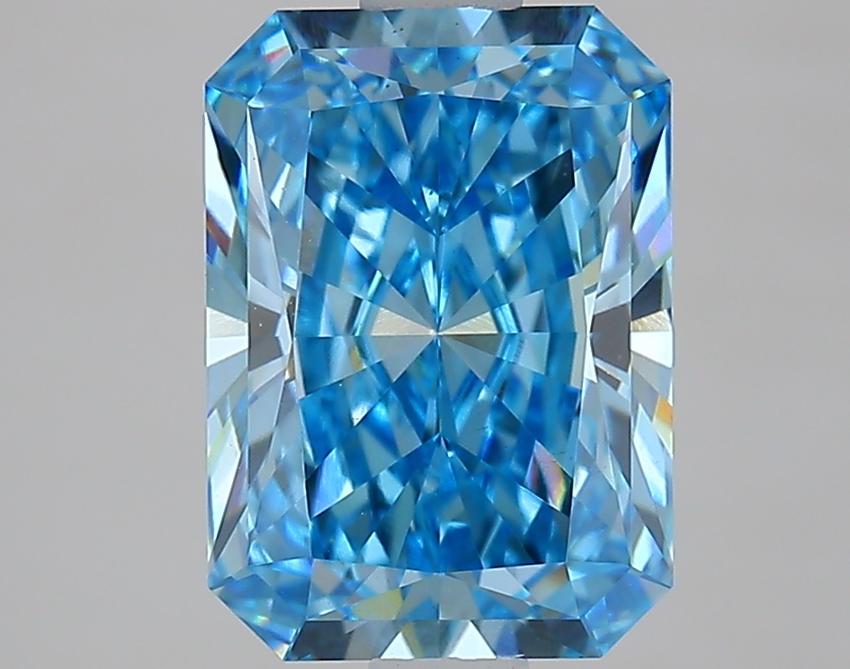 2.11 Ct. Fancy Vivid Blue Radiant Lab Grown Diamond