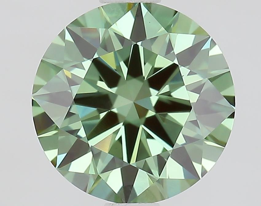 1.50 Ct. Fancy Vivid Green Round Lab Grown Diamond