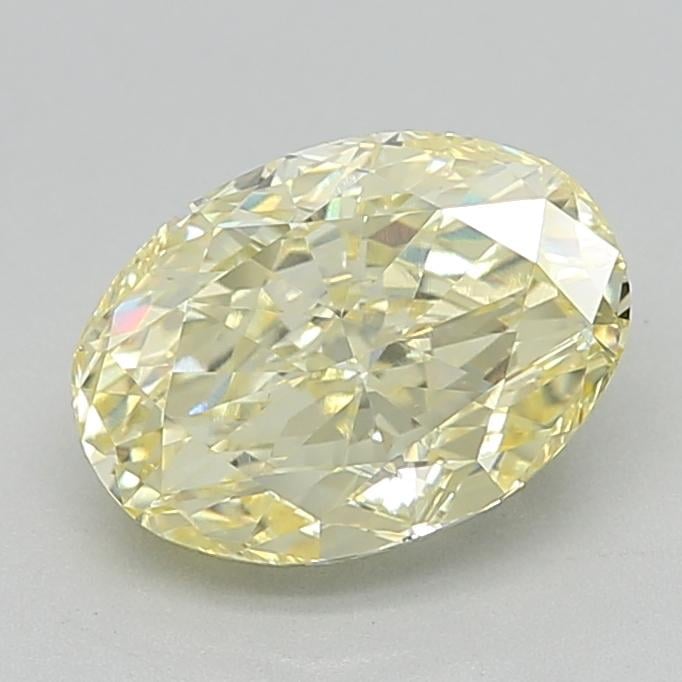 2.04 Ct. Fancy  Yellow Oval Lab Grown Diamond