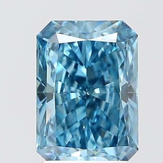 2.02 Ct. Fancy Vivid Blue Radiant Lab Grown Diamond