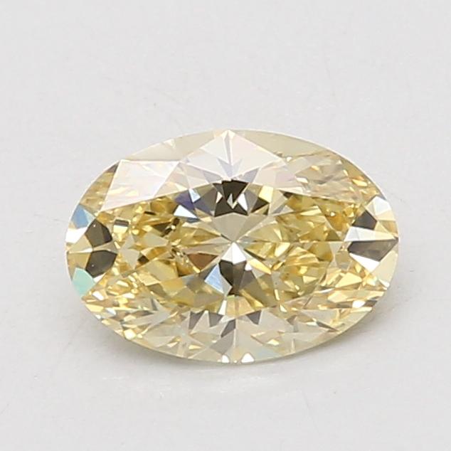 1.07 Ct. Fancy Intense Yellow Oval Lab Grown Diamond