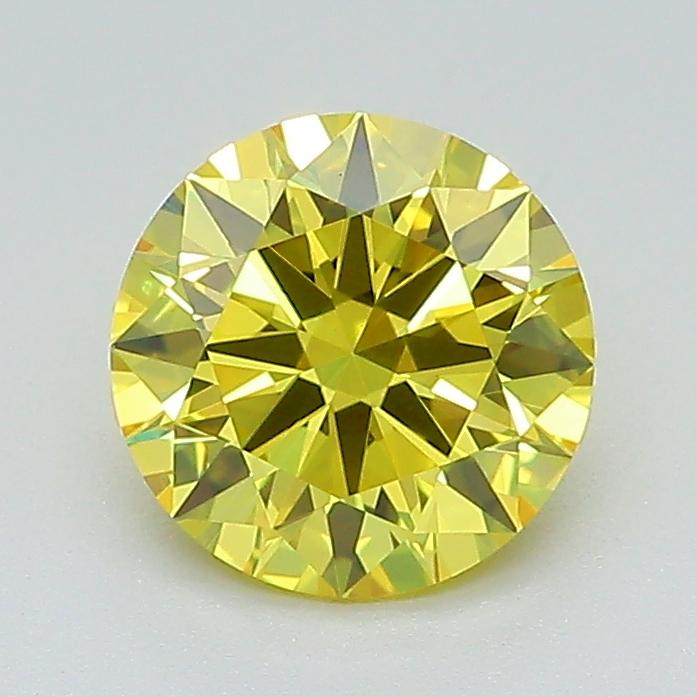 1.18 Ct. Fancy Vivid Yellow Round Lab Grown Diamond