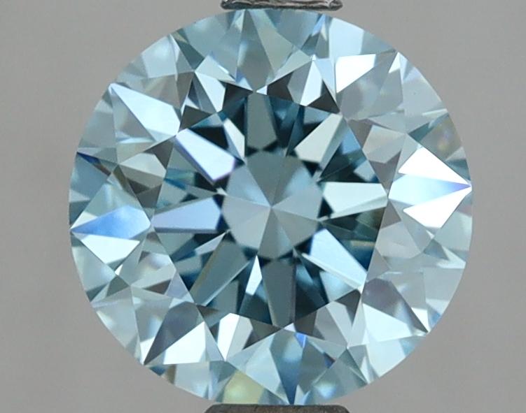 1.91 Ct. Fancy Vivid Blue Round Lab Grown Diamond