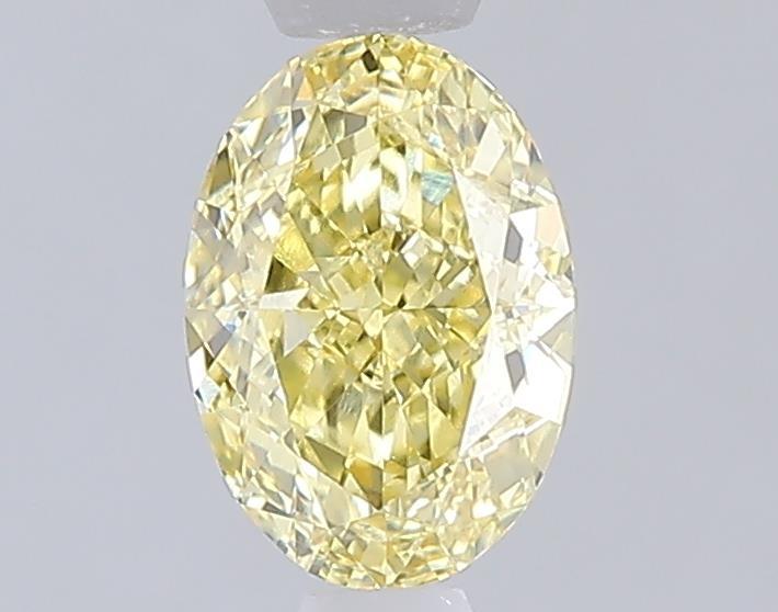 1.04 Ct. Fancy Intense  Yellow Oval Lab Grown Diamond
