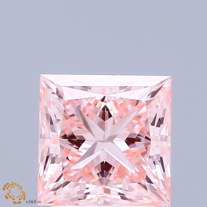2.56 Ct. Fancy Intense Pink Princess Lab Grown Diamond
