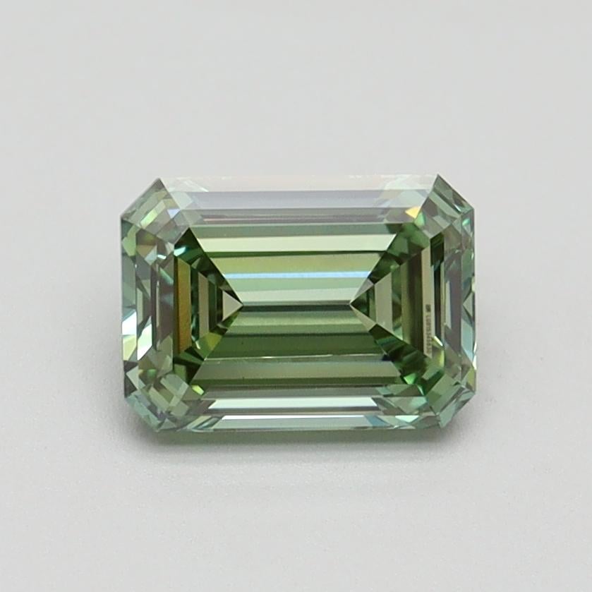 1.02 Ct. Fancy Intense Pacific Green Emerald Lab Grown Diamond