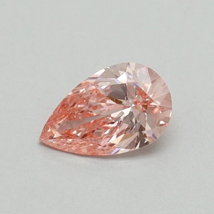 0.32 Ct. Fancy Vivid Pink Pear Lab Grown Diamond
