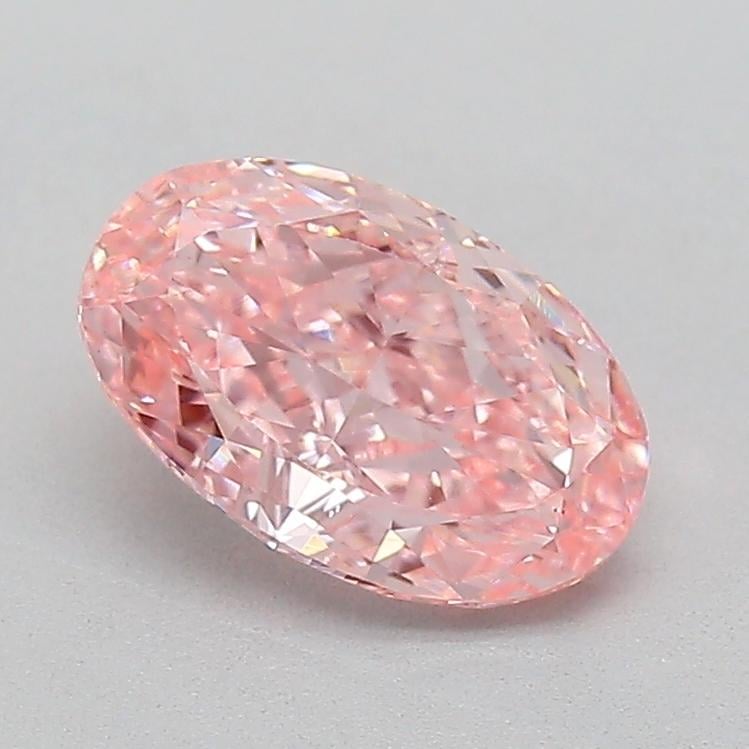 1.13 Ct. Fancy Vivid  Pink Oval Lab Grown Diamond
