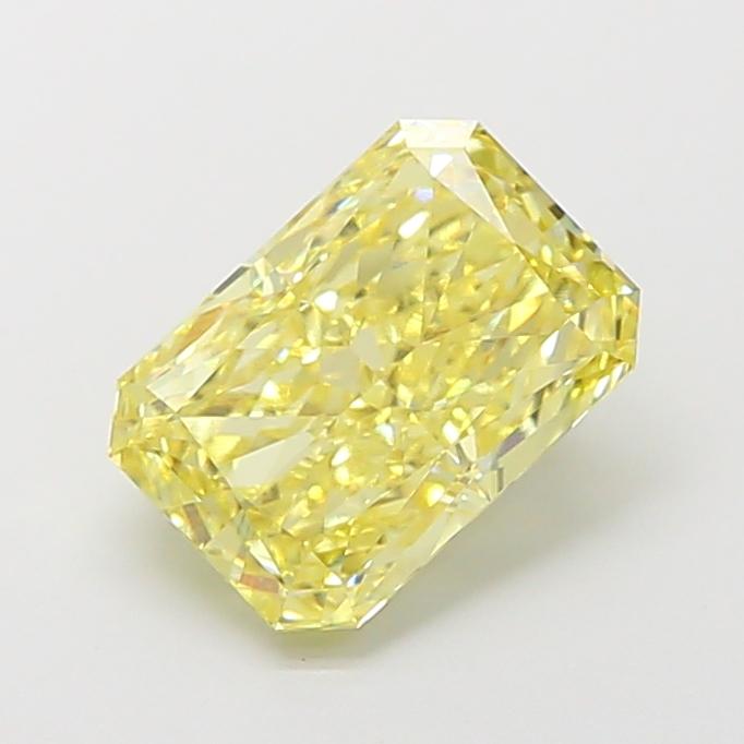 3.31 Ct. Fancy Intense  Yellow Radiant Lab Grown Diamond
