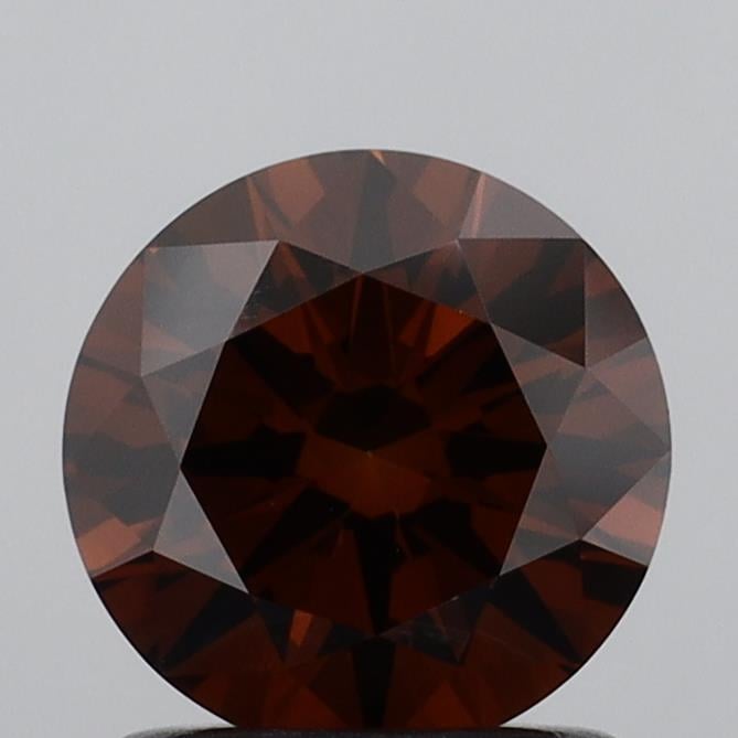 1.07 Ct. Fancy Deep  Orange Round Lab Grown Diamond