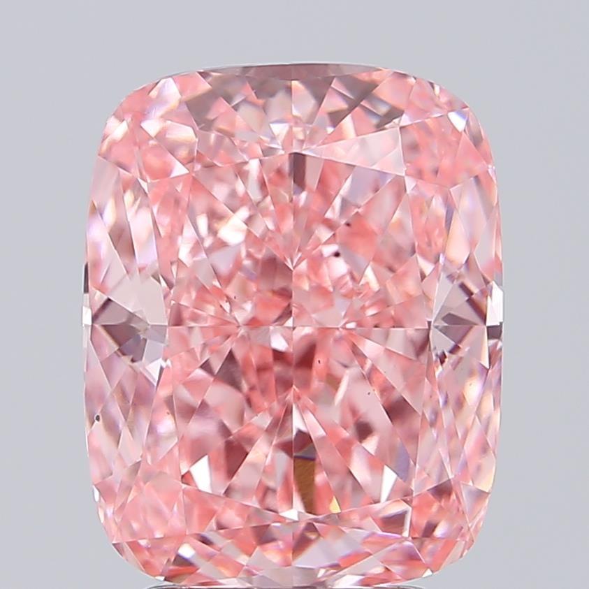 3.51 Ct. Fancy Pink Cushion Lab Grown Diamond