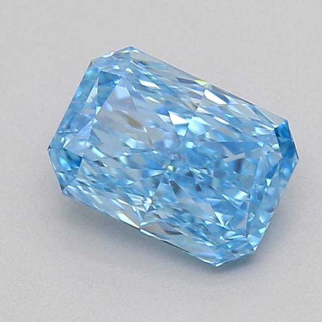 0.53 Ct. Fancy Vivid  Blue Radiant Lab Grown Diamond