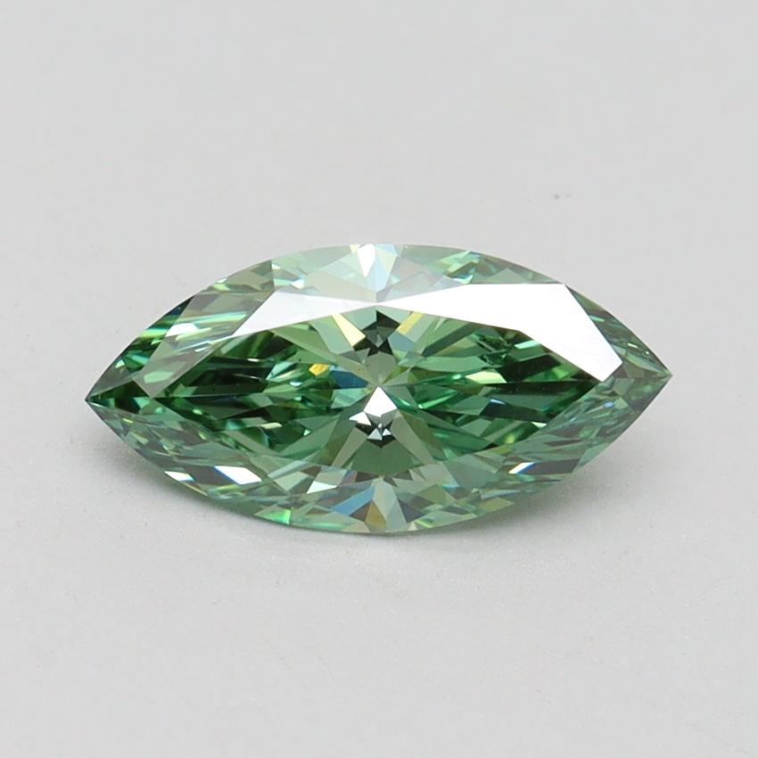 1.06 Ct. Fancy Vivid Green Marquise Lab Grown Diamond