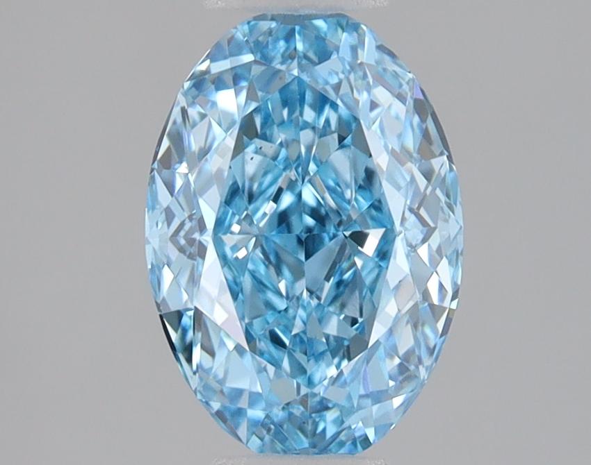 1.59 Ct. Fancy Vivid Blue Oval Lab Grown Diamond
