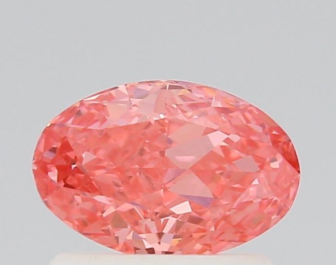 0.75 Ct. Fancy Vivid Pink Oval Lab Grown Diamond
