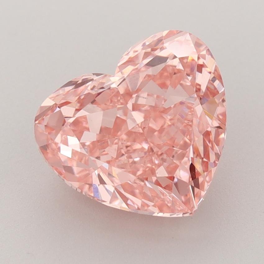 3.23 Ct. Fancy Vivid  Pink Heart Lab Grown Diamond