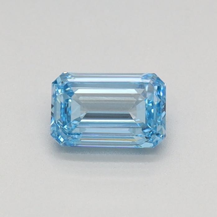0.31 Ct. Fancy Intense Blue Emerald Lab Grown Diamond