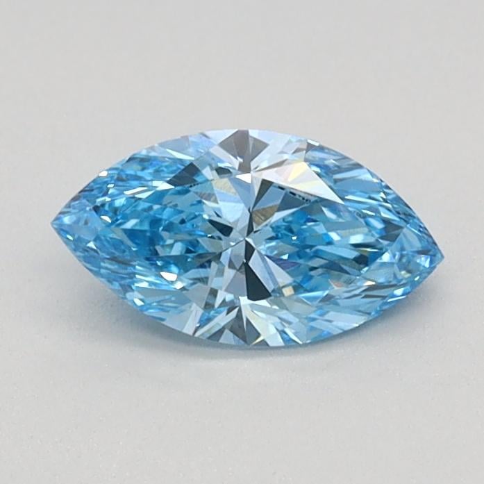 0.40 Ct. Fancy Vivid Blue Marquise Lab Grown Diamond