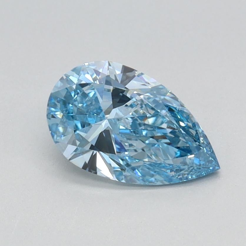0.7 Ct. Fancy Vivid Blue Pear Lab Grown Diamond