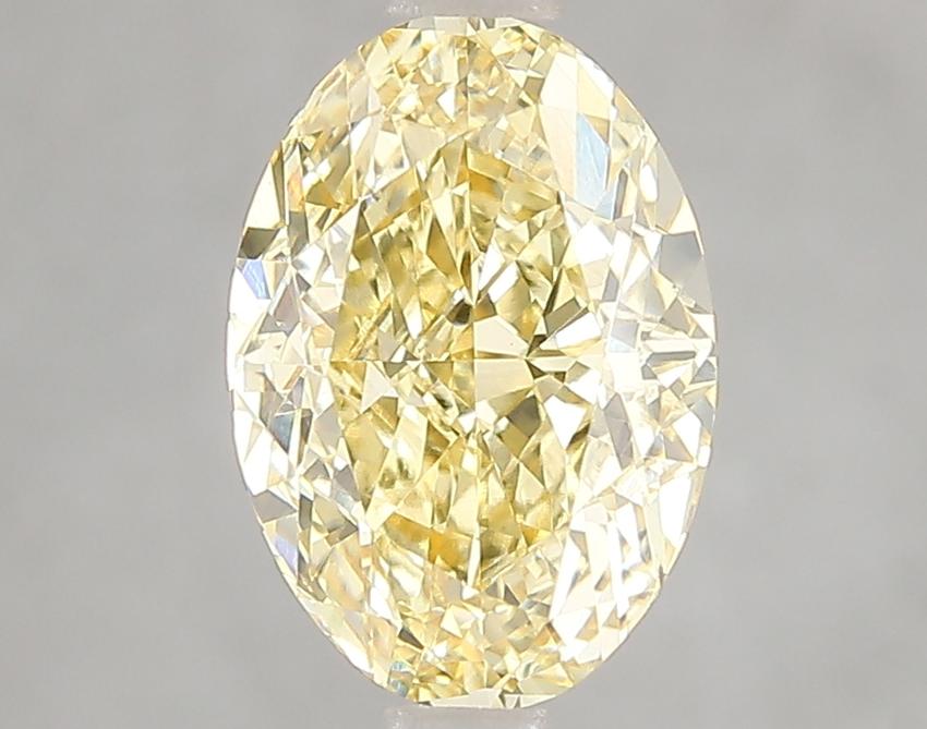 3.03 Ct. Fancy Intense Yellow Oval Lab Grown Diamond