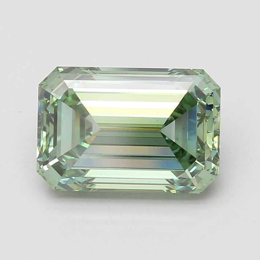 5.07 Ct. Fancy Vivid Green Emerald Lab Grown Diamond