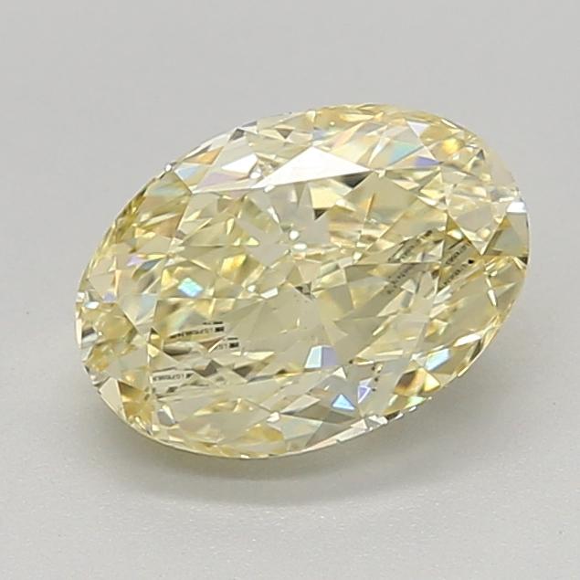 1.58 Ct. Fancy  Yellow Oval Lab Grown Diamond