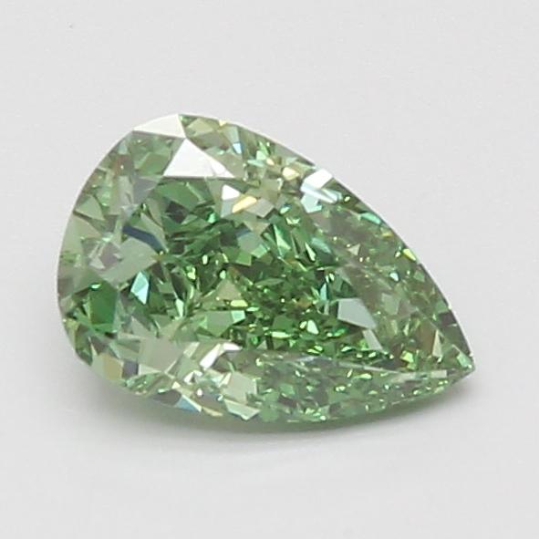 1.10 Ct. Fancy Vivid Green Pear Lab Grown Diamond