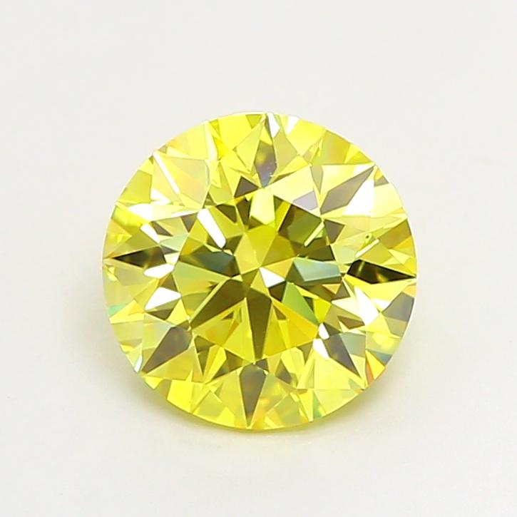 2.01 Ct. Fancy Vivid  Yellow Round Lab Grown Diamond